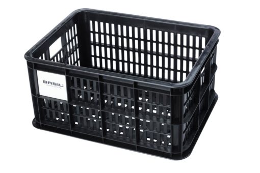 Basil Crate Medium Kasse Sort, 29.5L, resirkulert