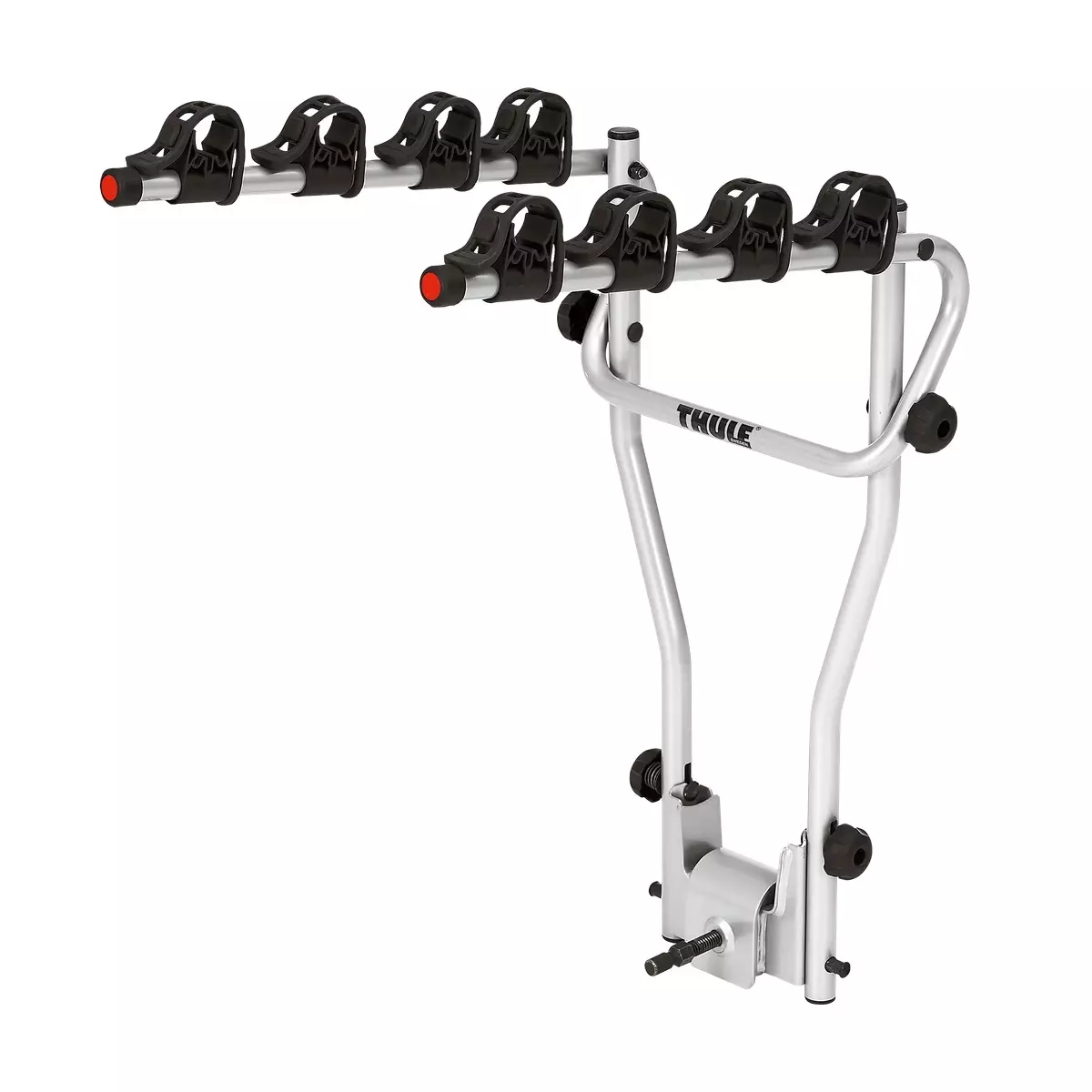 Thule HangOn - Hengestativ for 4 Sykler for Tilhengerfeste Vippbart Sølv - 970805