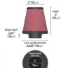 K&N RC-2580 FILTER UNIVERSAL