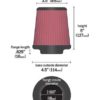 K&N RC-4340 FILTER UNIVERSAL