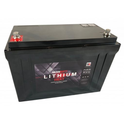 SKANBATT HEAT Lithium Batteri 24V 50AH 50BMS - BLUETOOTH OG VARME