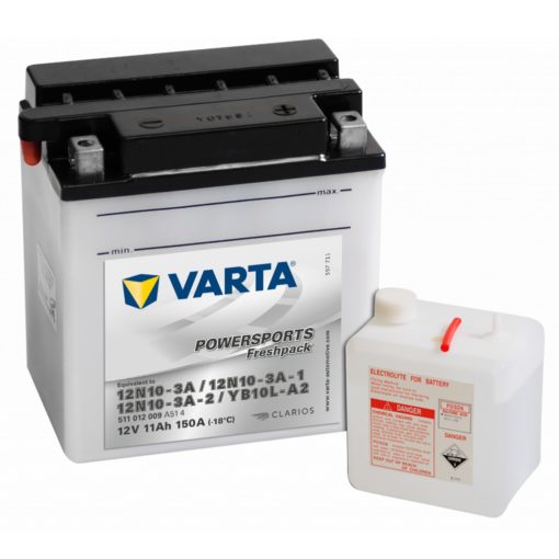 VARTA MC Batteri 12V 11AH 150CCA 136x91x146mm +høyre YB10L-A2