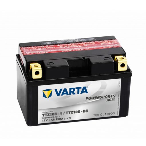VARTA AGM MC Batteri 12V 8AH 150CCA 150x87x93mm +venstre TTZ10S-BS