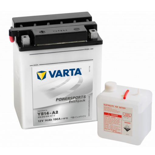 VARTA MC Batteri 12V 14AH 190CCA 136x91x168mm +venstre YB14-A2