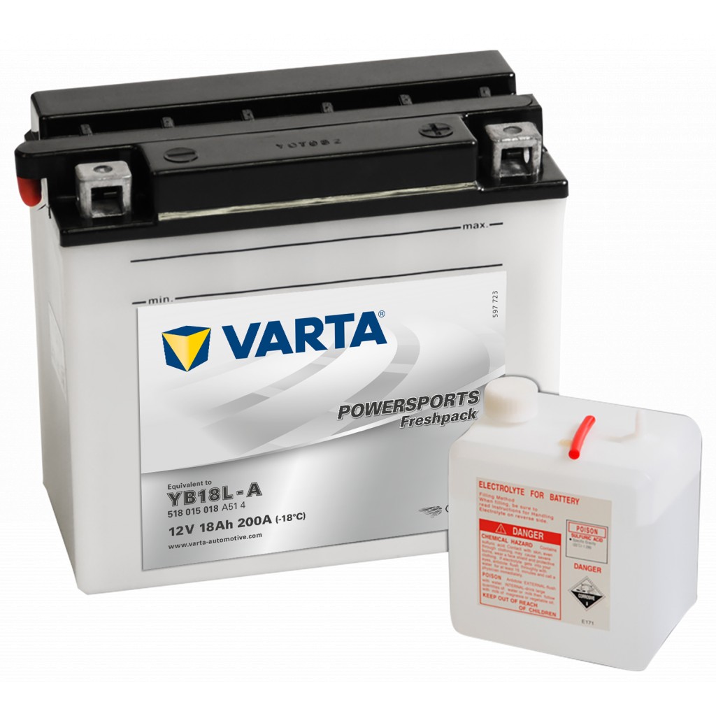 VARTA MC Batteri 12V 18AH 200CCA 181x92x164mm +høyre YB18L-A