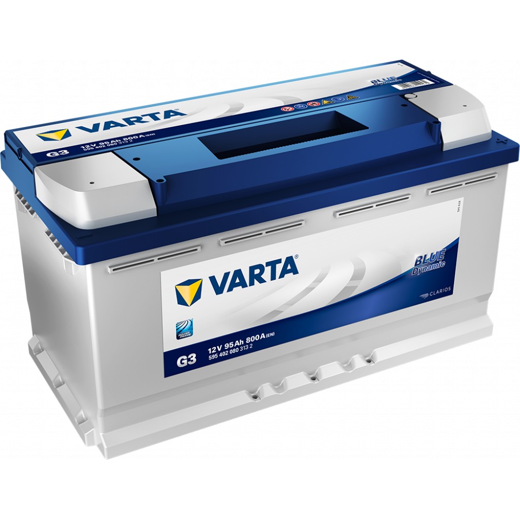 VARTA Blue Dynamic Batteri 12V 95AH 800CCA 353x175x190/190mm +høyre G3