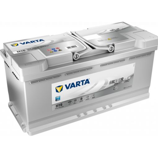 VARTA Silver Dynamic AGM Batteri 12V 105AH 950CCA 394x175x190/190mm +høyre H15