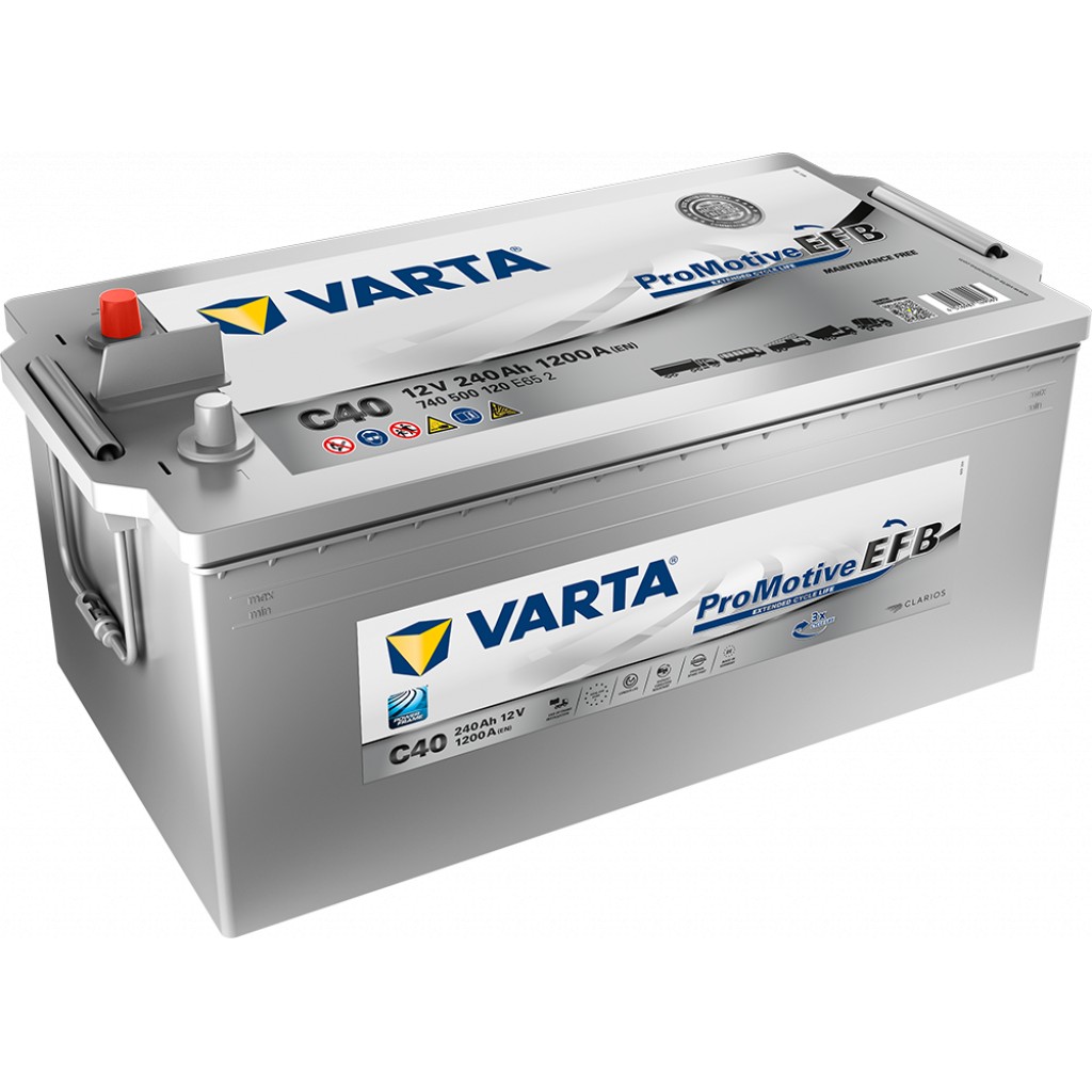 VARTA Promotive EFB Batteri 12V 240AH 1200CCA EN 518x276x242mm +venstre C40