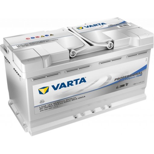 VARTA Professional Dual AGM Batteri 12V 95AH 850CCA 354x175x190/190mm +høyre LA95