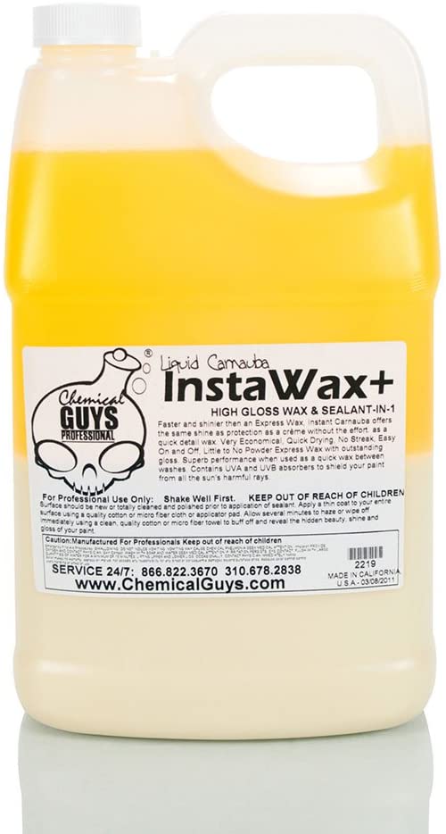 Chemical Guys InstaWax Carnauba - Instant Brilliant Shine & Protection Spray & Wipe 3.7L
