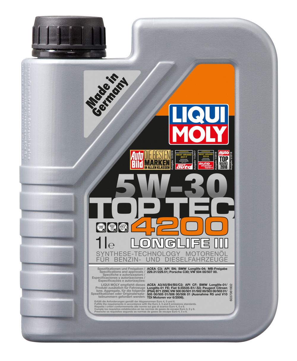 Liqui Moly Motorolje Top Tec 4200 5W-30 1 l
