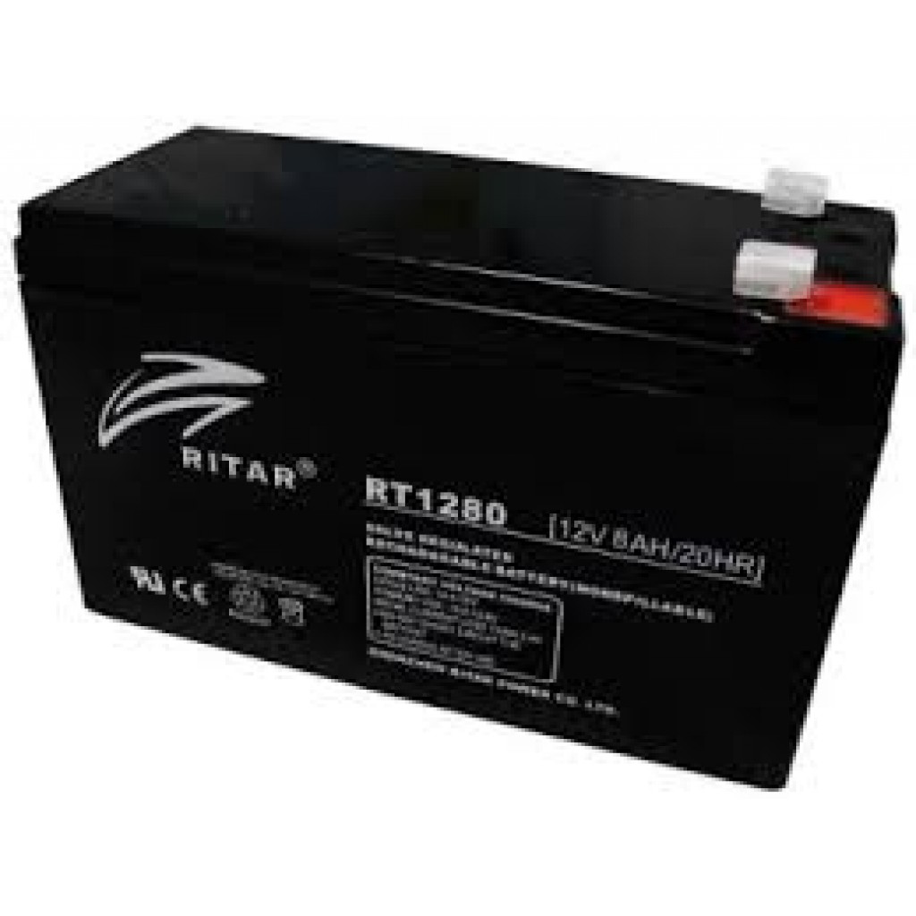 RITAR AGM Batteri 12V 8AH 151x65x94mm F1