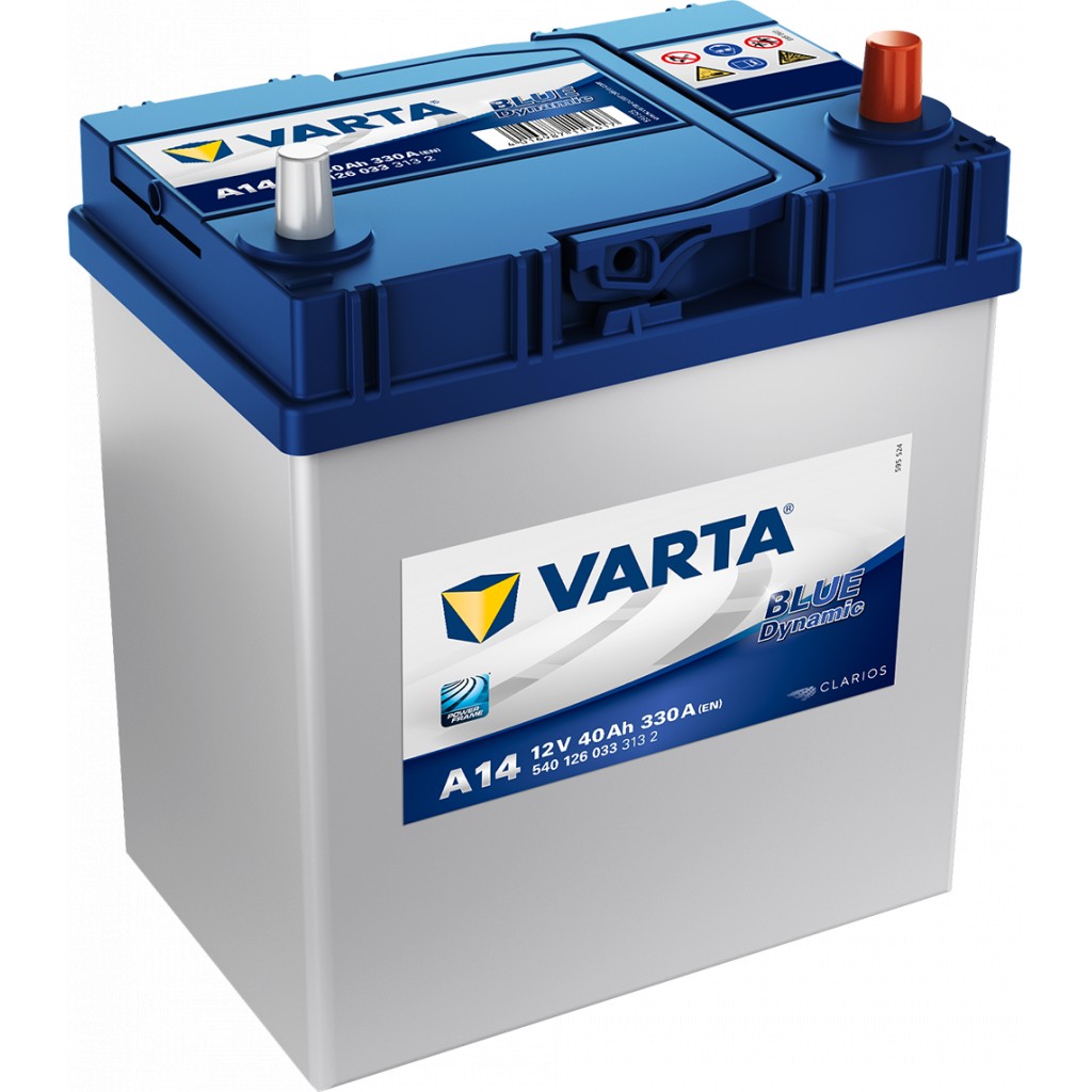 VARTA Blue Dynamic Batteri 12V 40AH 330CCA 187x127x200/227mm +høyre A14