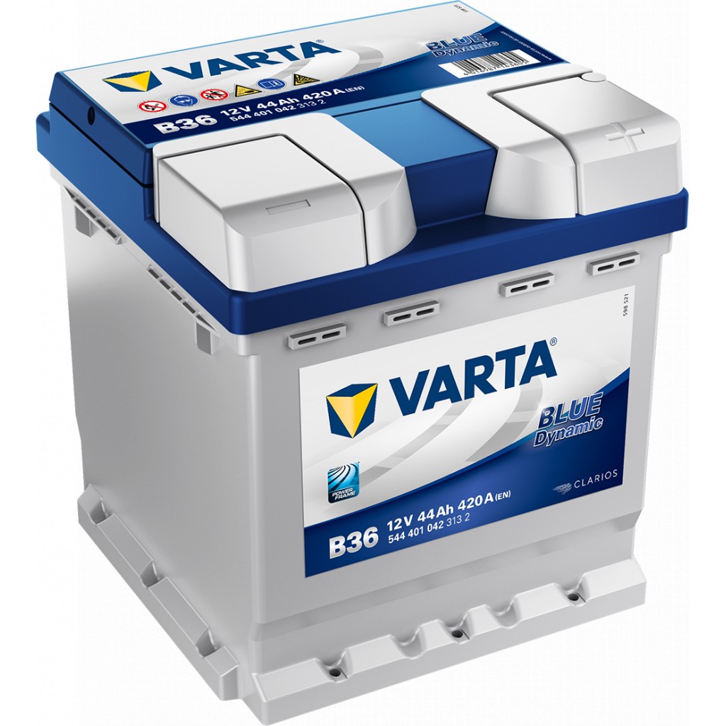 VARTA Blue Dynamic Batteri 12V 44AH 420CCA 175x175x190/190mm +høyre B36