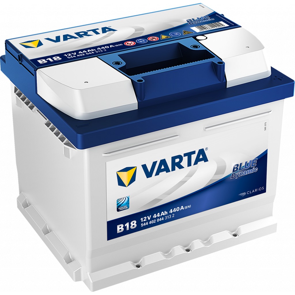 VARTA Blue Dynamic Batteri 12V 44AH 440CCA 207x175x175/175mm +høyre B18