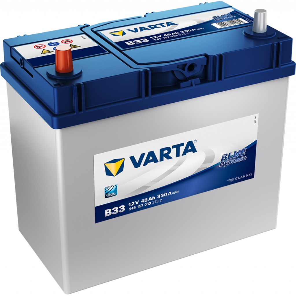 VARTA Blue Dynamic Batteri 12V 45AH 330CCA 238x129x200/227mm +venstre B33