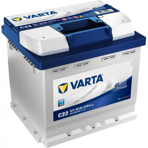 VARTA Blue Dynamic Batteri 12V 52AH 470CCA 207x175x190/190mm +høyre C22