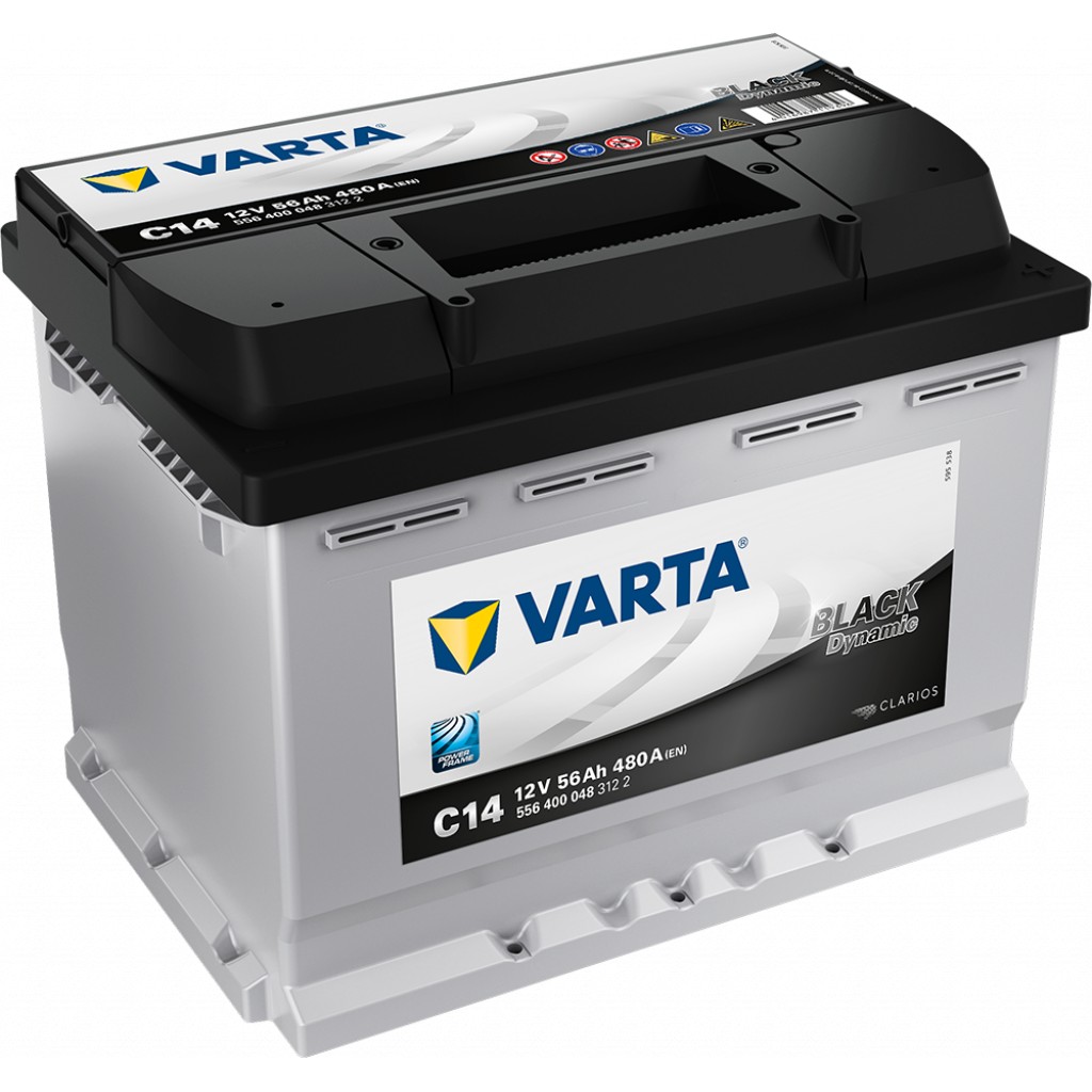 VARTA Black Dynamic Batteri 12V 56AH 480CCA 242x175x190/190mm +høyre C14