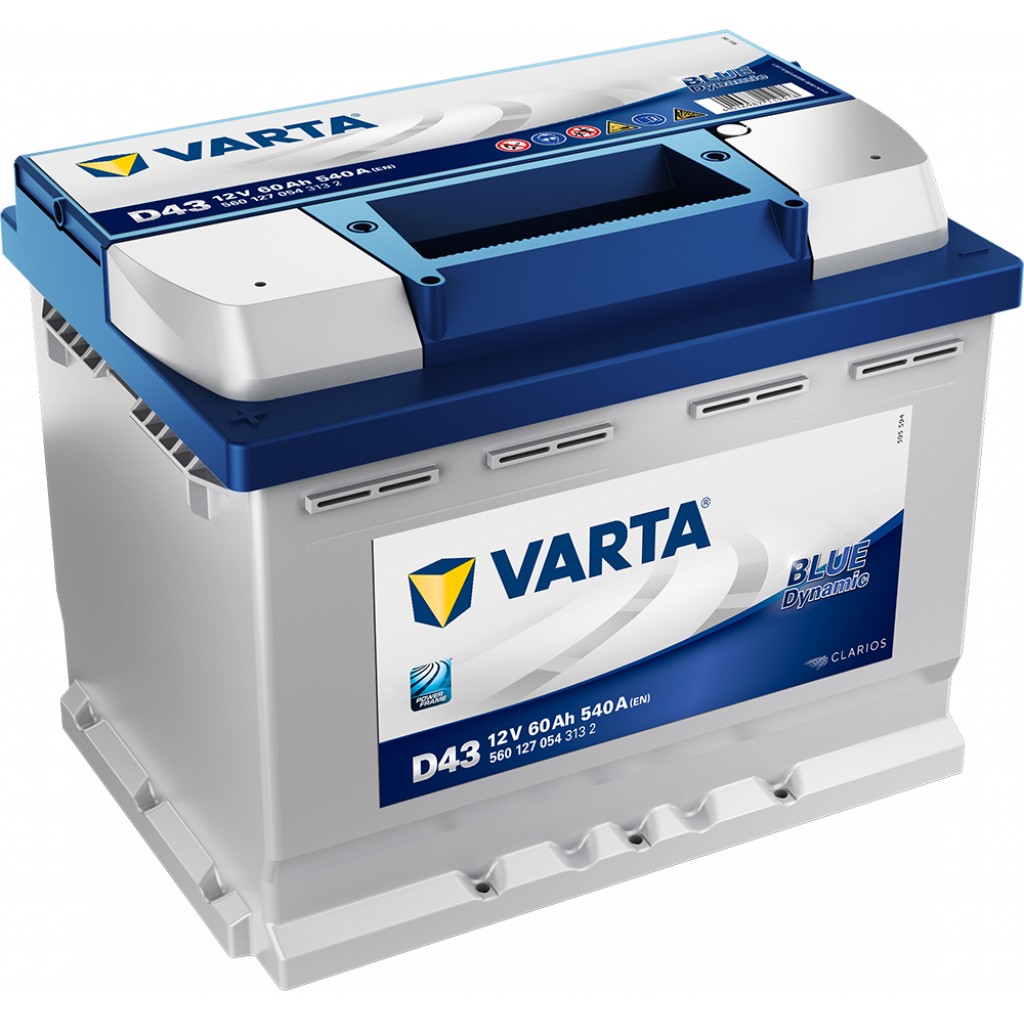 VARTA Blue Dynamic Batteri 12V 60AH 540CCA 242x175x190/190mm +venstre D43