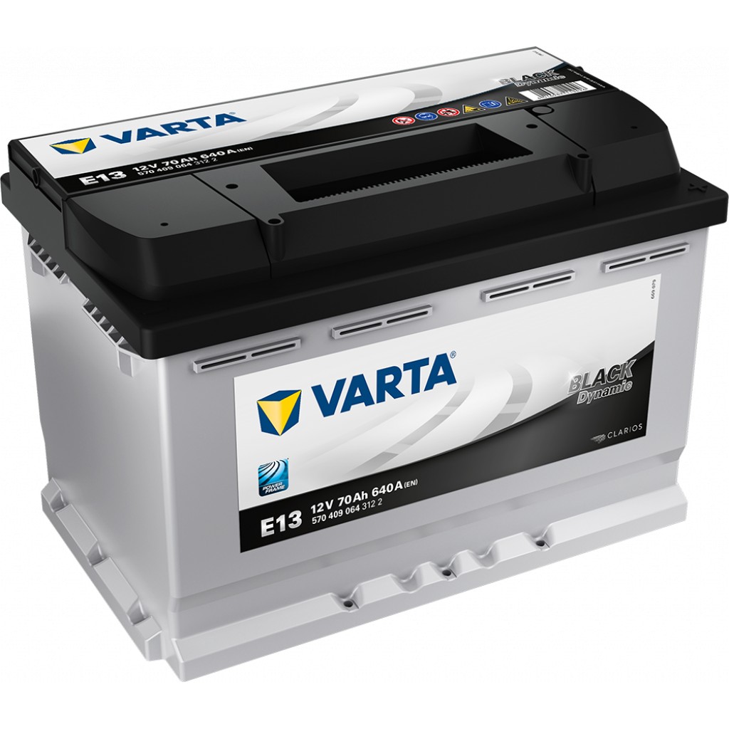 VARTA Black Dynamic Batteri 12V 70AH 640CCA 278x175x190/190mm +høyre E13