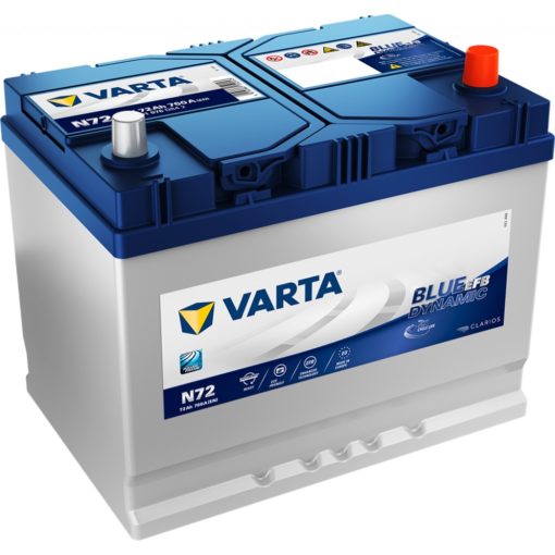 VARTA Blue Dynamic EFB Batteri 12V 65AH 650CCA 261x175x220mm +høyre N72