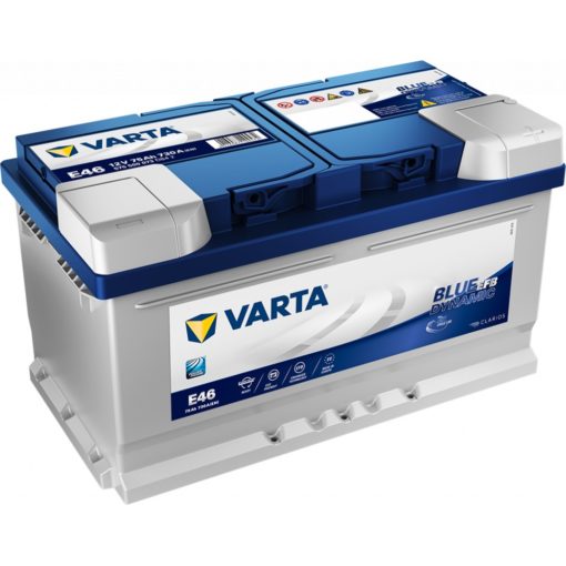 VARTA Blue Dynamic EFB Batteri 12V 75AH 730CCA 315x175x175/175mm +høyre E46