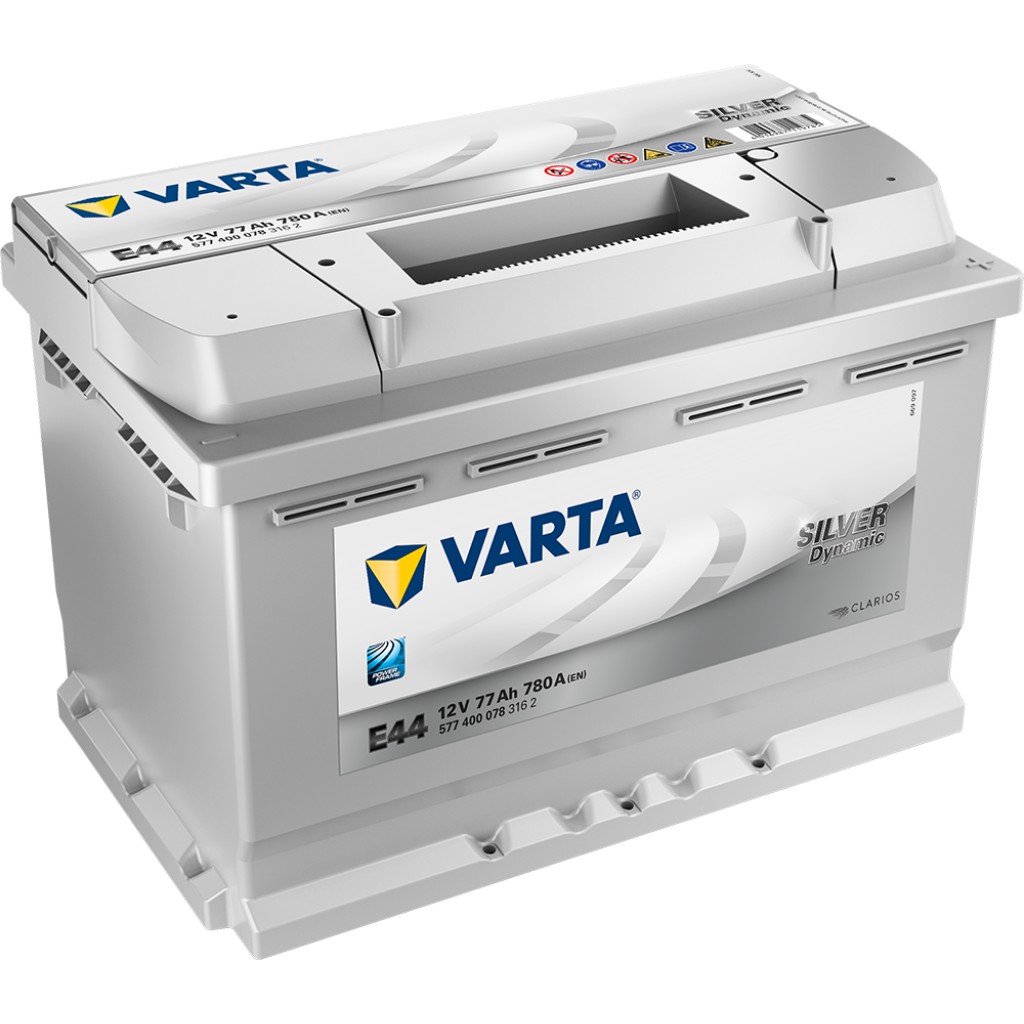 VARTA Silver Dynamic Batteri 12V 77AH 780CCA 278x175x190/190mm +høyre E44