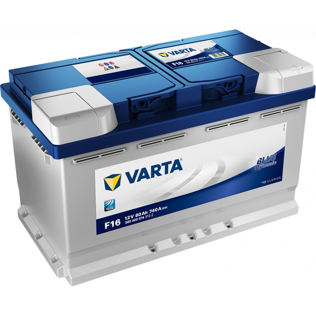 VARTA Blue Dynamic Batteri 12V 80AH 740CCA 315x175x190/190mm +høyre F16