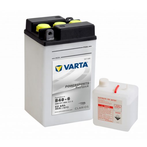 VARTA MC Batteri 6V 8AH 40CCA 91x83x160mm +diagonal B49-6