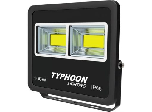 Typhoon LED 100W arbeidslampe 9000 Lumen, m/ festebrakett, IP66, 230V