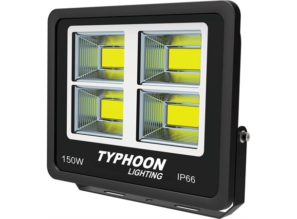 Typhoon LED 150W arbeidslampe 13500 Lumen, m/ festebrakett, IP66, 230V