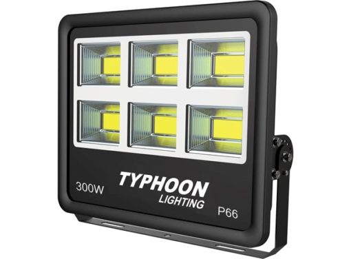 Typhoon LED 300W arbeidslampe 27000 Lumen, m/ festebrakett, IP66, 230V