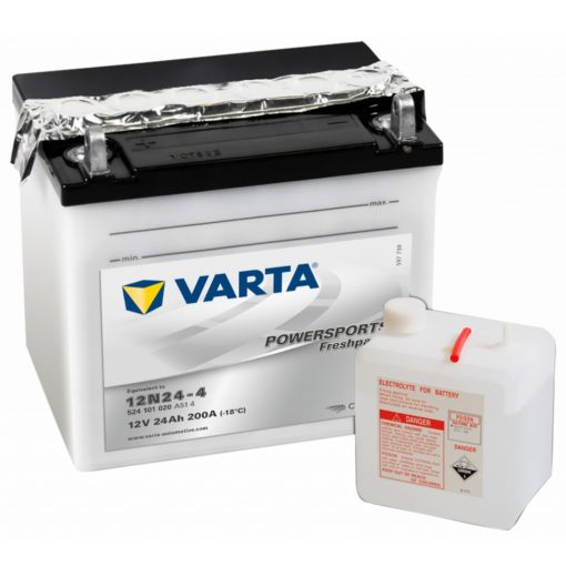 VARTA MC Batteri 12V 24A 200CCA 186x125x178mm +venstre 12N24-4