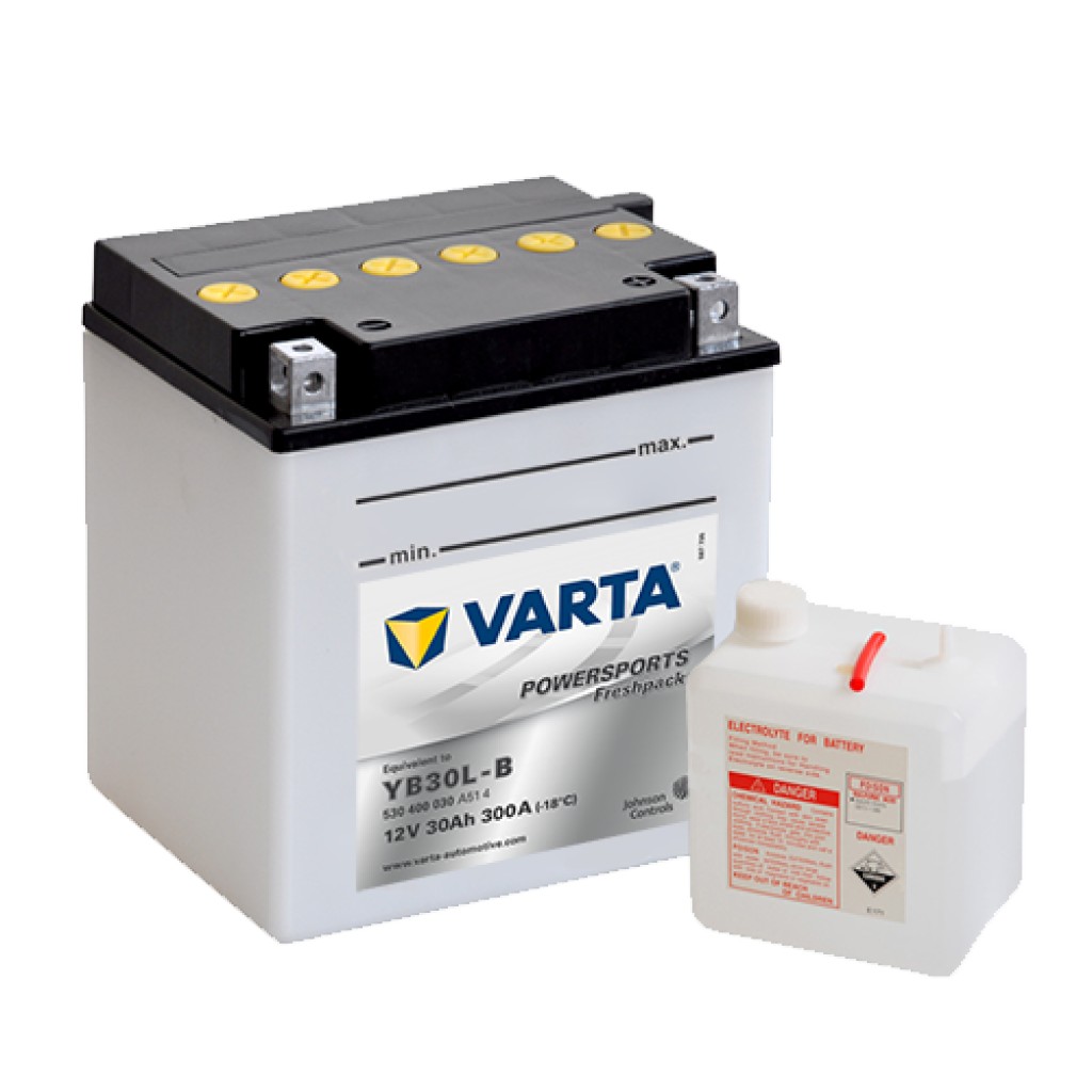 VARTA MC Batteri 12V 30AH 300CCA 168x132x176mm +høyre