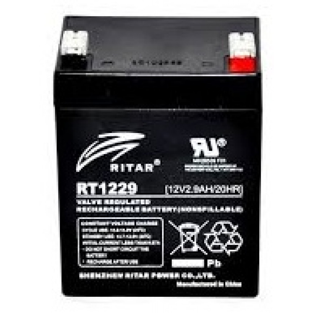 RITAR AGM Batteri 12V 2,9AH 79x56x106mm F1