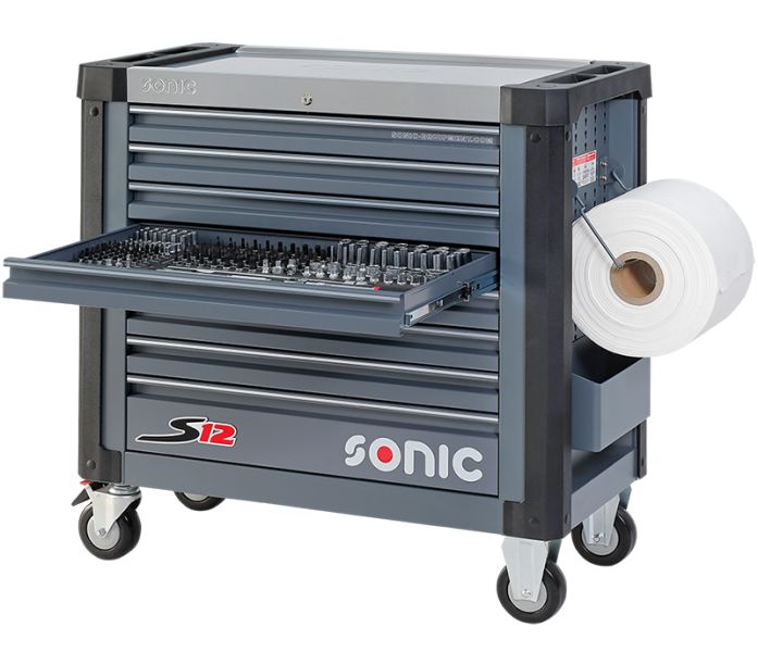 Sonic S12 Verktøyvogn – Verktøytralle – Verktøyskap PROFF KVALITET Ink 575 Deler
