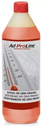 AdProLine HD OEM Orange 1L – Oransje Longlife Frostvæske Konsentrat