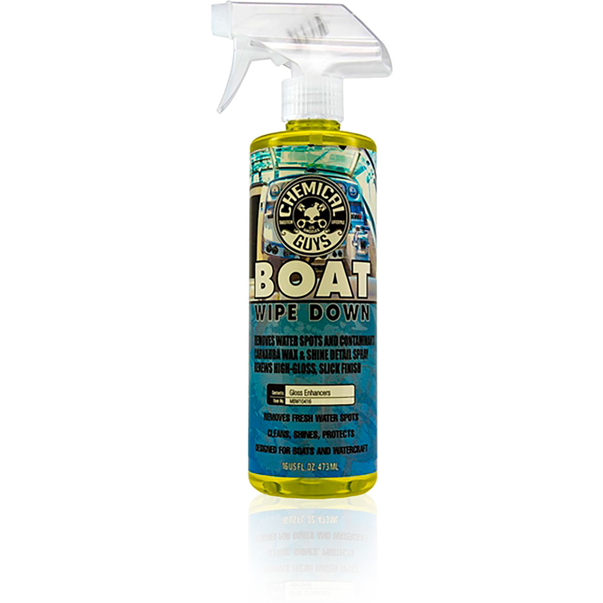 Chemical Guys Marine and Boat Wipe Down Quick Detailer and Water Spot Remover 473ml