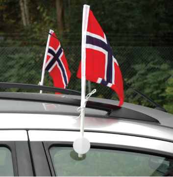 NORSK FLAGG FOR BILRUTE