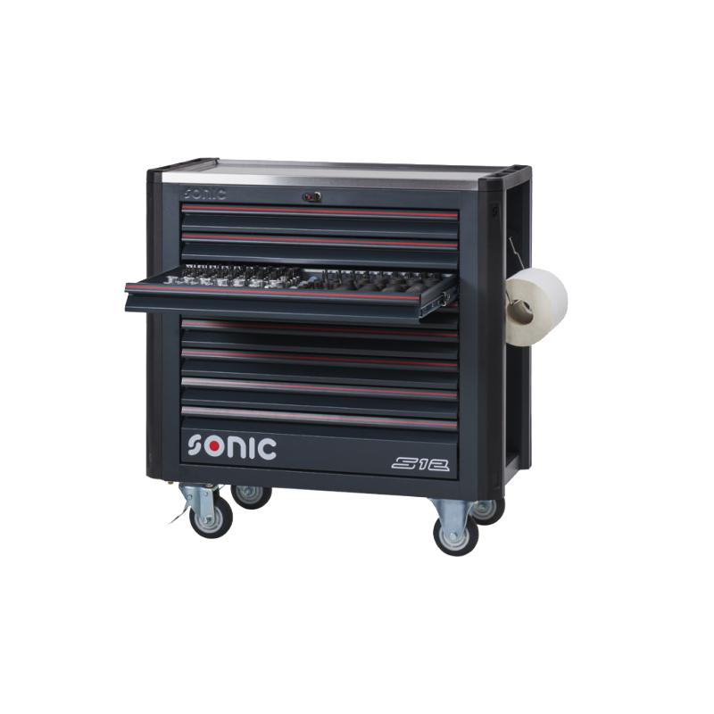 Sonic NEXT S12 Verktøyvogn – Verktøytralle – Verktøyskap PROFF KVALITET Ink 497 Deler