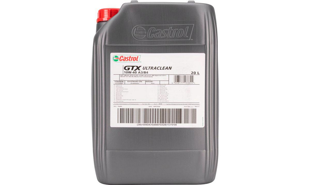 Castrol GTX ULTRACLEAN 10W-40 20L