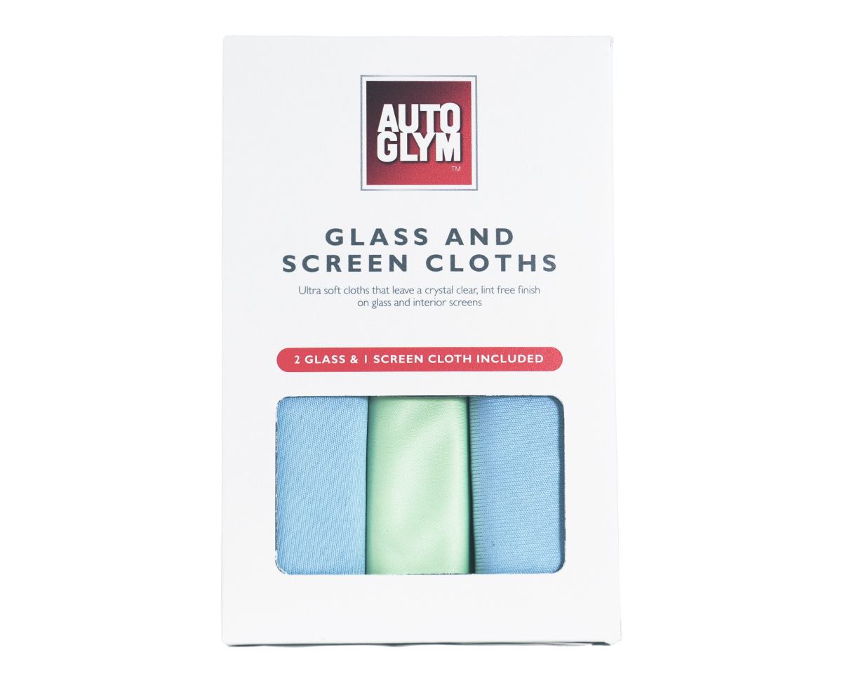 Auto Glym Glass & Screen Cloths 3 pk.