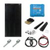 SKANBATT - 200W All Black Slim Mono komplett kit med VICTRON BT MPPT