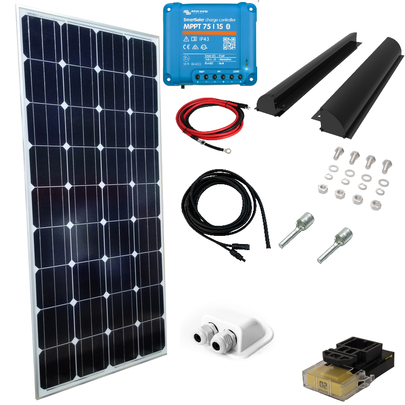 Skanbatt Basic 200w Short m/ Victron Smart solar MPPT m/blåtann