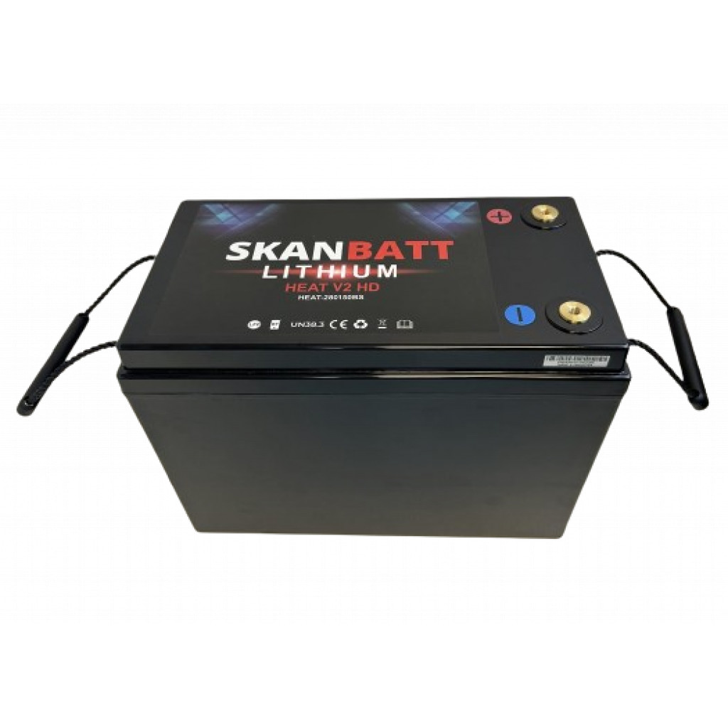 SKANBATT V2 Lithium HEAT Batteri 12V 280AH 150A BMS - Bluetooth