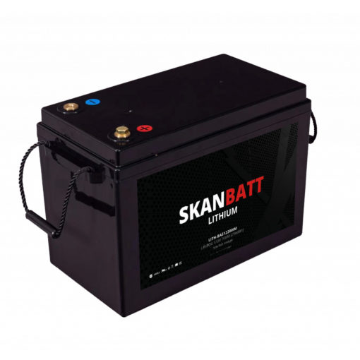 SKANBATT Lithium Batteri 12V 200AH 200A BMS (345x174x245mm)