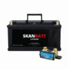 SKANBATT Lithium Batteri 12V 150AH 150A BMS (352x174x190mm) - Med Bluetooth