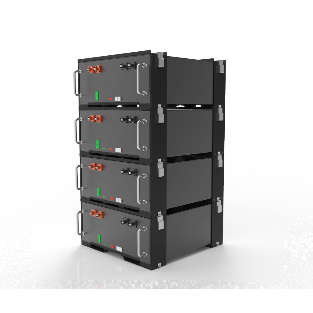 SKANBATT Rackfester for inntil 4x 4U Skanbatt rack batterier (1sett)
