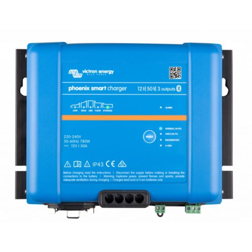 VICTRON Phoenix Smart IP43 Batterilader 12V 50A 3-kanaler