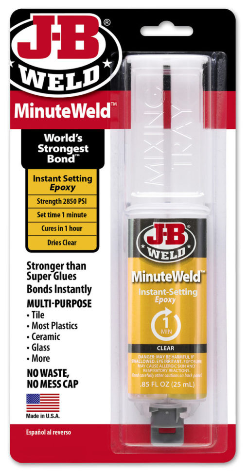 JB Weld 50101 MinuteWeld Syringe Adhesive - 25 ML